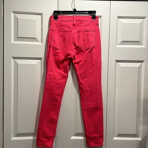 Rag & bone high rise bull pink skinny ankle jeans pants, Size 24 - Picture 6 of 12